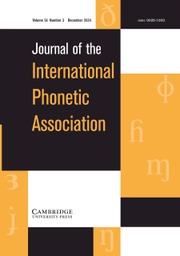 Journal of the International Phonetic Association